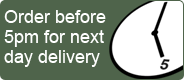 order before 5pm for next day delivery