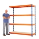 Max 1 Heavy Duty Shelving 2000 H x 1500 W x 450 D